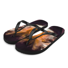 S Abstract Painting Flip-Flops by Design Express