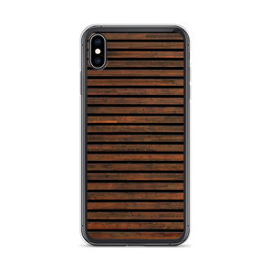 iPhone XS Max Horizontal Brown Wood iPhone Case by Design Express