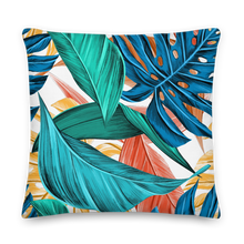22×22 Tropical Leaf Premium Pillow by Design Express