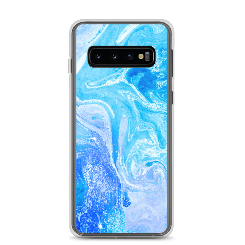 Samsung Galaxy S10 Blue Watercolor Marble Samsung Case by Design Express