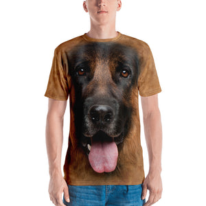 XS German Shepherd Dog "All Over Animal" Men's T-shirt All Over T-Shirts by Design Express