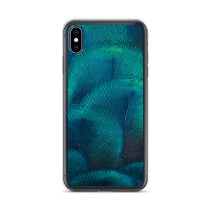 iPhone XS Max Green Blue Peacock iPhone Case by Design Express