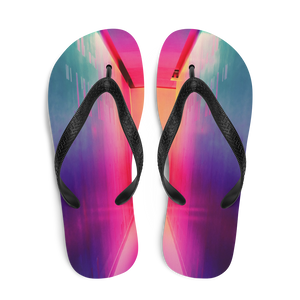 Multicolor Hallway Background Flip-Flops by Design Express