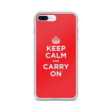 iPhone 7 Plus/8 Plus Red Keep Calm and Carry On iPhone Case iPhone Cases by Design Express