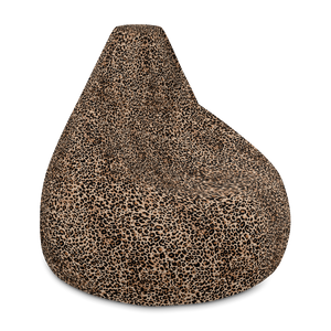 Golden Leopard Bean Bag Chair w/ filling by Design Express