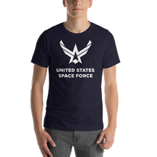 Navy / S United States Space Force "Reverse" Short-Sleeve Unisex T-Shirt by Design Express