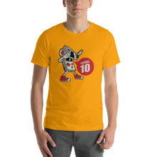 Gold / S Game Boy Pose Level 10 Short-Sleeve Unisex T-Shirt by Design Express
