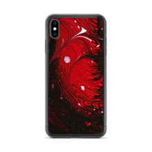 iPhone XS Max Black Red Abstract iPhone Case by Design Express