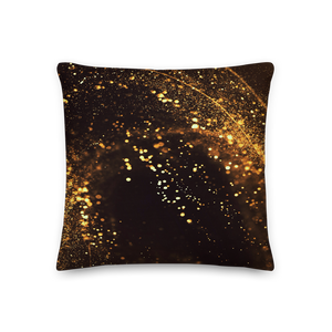 Gold Swirl Square Premium Pillow by Design Express