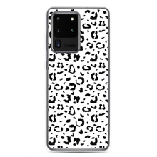 Samsung Galaxy S20 Ultra Black & White Leopard Print Samsung Case by Design Express