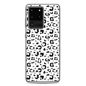 Samsung Galaxy S20 Ultra Black & White Leopard Print Samsung Case by Design Express