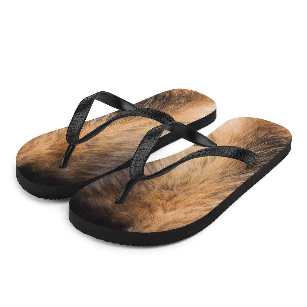 S Dog Fur Flip-Flops by Design Express