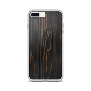 iPhone 7 Plus/8 Plus Black Wood Print iPhone Case by Design Express
