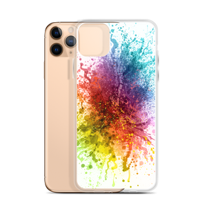 Rainbow Paint Splash iPhone Case by Design Express