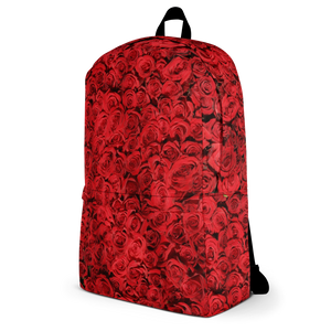 Red Rose Pattern Backpack by Design Express