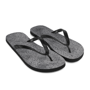 Soft Grey Fur Flip-Flops by Design Express