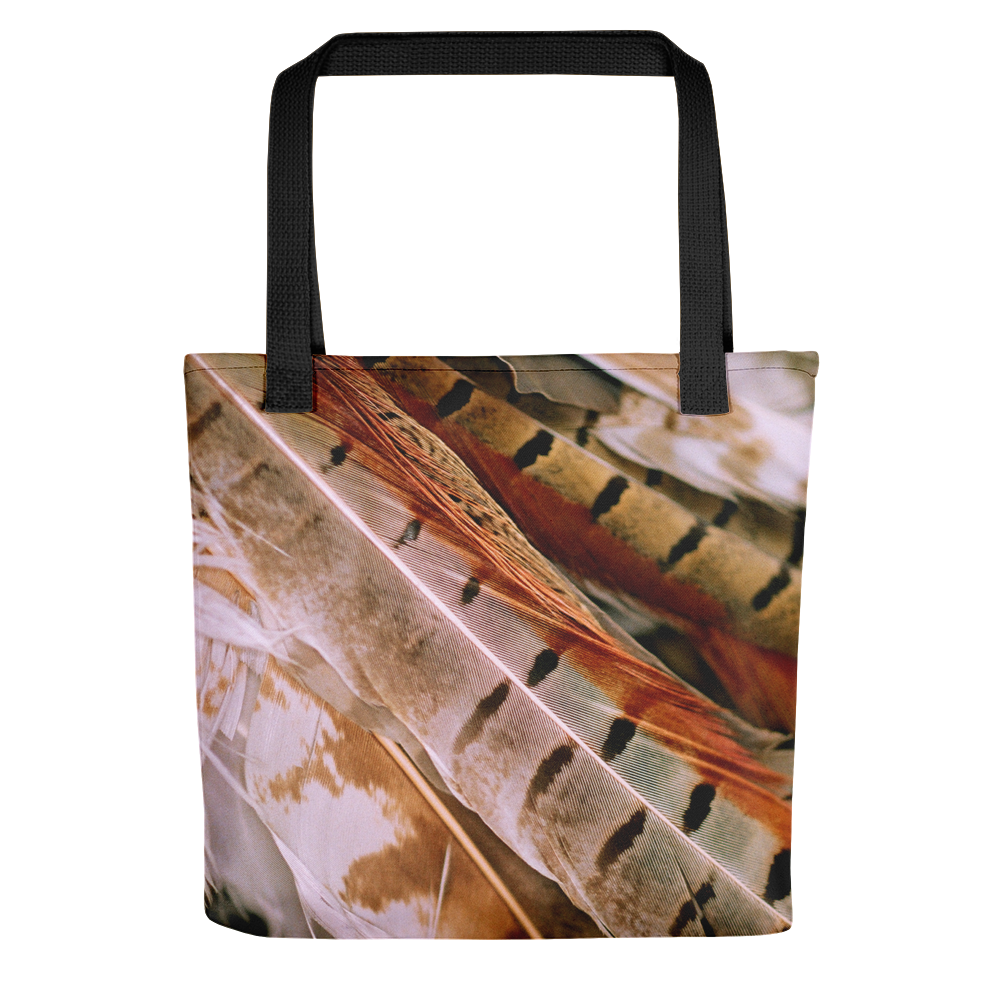 Default Title Pheasant Feathers Print Tote Bag by Design Express