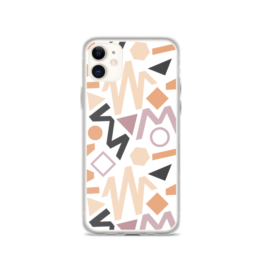 iPhone 11 Soft Geometrical Pattern iPhone Case by Design Express