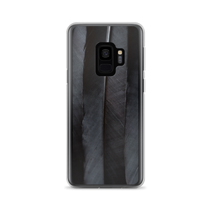 Samsung Galaxy S9 Black Feathers Samsung Case by Design Express