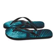 Turquoise Leaf Flip-Flops by Design Express