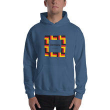 Indigo Blue / S Germany "Mosaic" Hooded Sweatshirt by Design Express