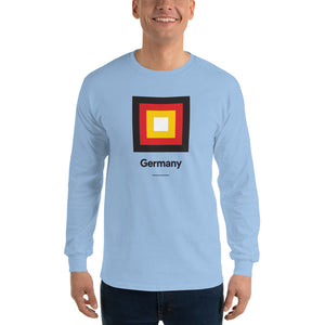 Light Blue / S Germany "Frame" Long Sleeve T-Shirt by Design Express