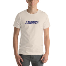 Soft Cream / S America "Star & Stripes" Back Short-Sleeve Unisex T-Shirt by Design Express
