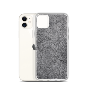 Soft Grey Fur Print iPhone Case by Design Express