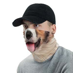 Border Collie Dog with Tongue Neck Gaiter Masks by Design Express