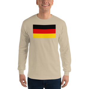 Sand / S Germany Flag Long Sleeve T-Shirt by Design Express