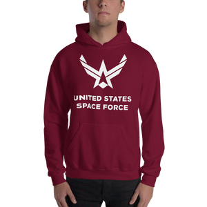 Maroon / S United States Space Force "Reverse" Hooded Sweatshirt by Design Express