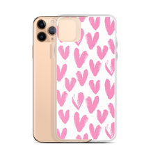 Pink Heart Pattern iPhone Case by Design Express