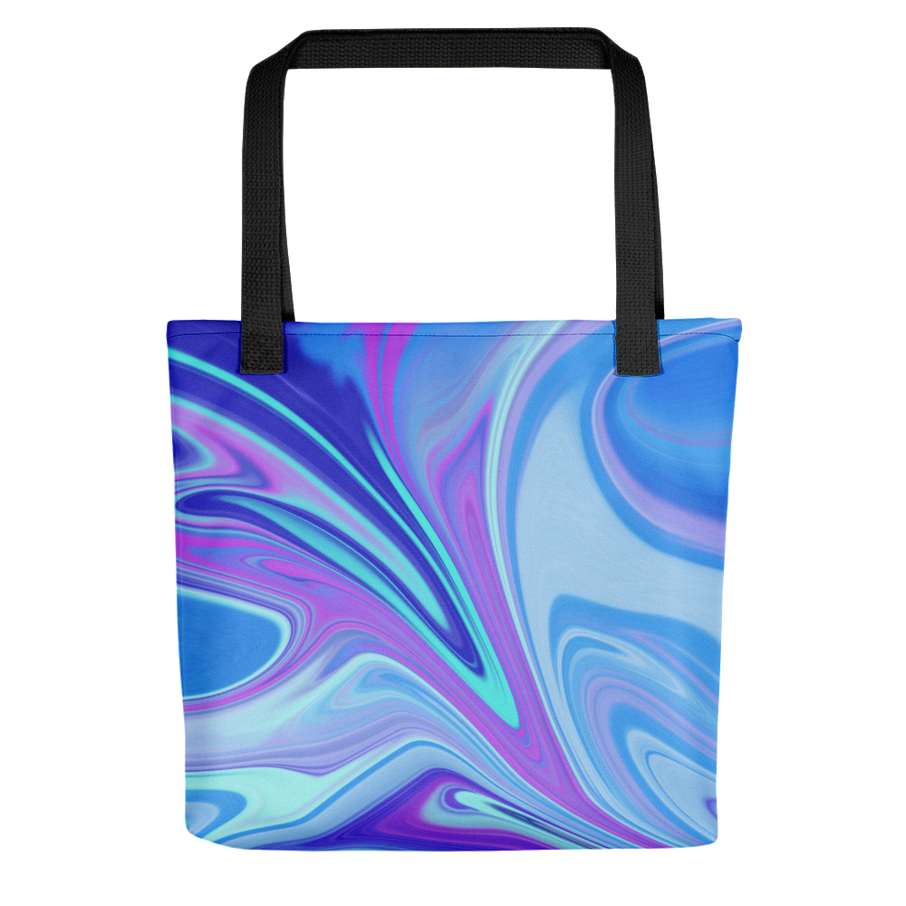 Default Title Purple Blue Watercolor Tote Bag by Design Express