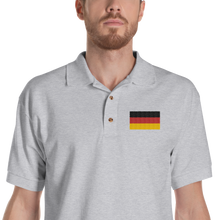 Sport Grey / S Germany Flag Embroidered Polo Shirt by Design Express