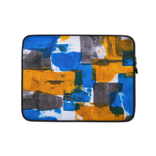 13 in Bluerange Abstract Painting Laptop Sleeve by Design Express
