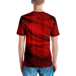 Red Feathers Men's T-shirt by Design Express