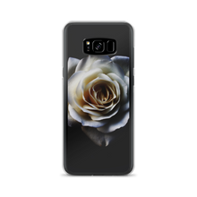 Samsung Galaxy S8+ White Rose on Black Samsung Case by Design Express