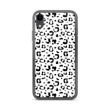 iPhone XR Black & White Leopard Print iPhone Case by Design Express