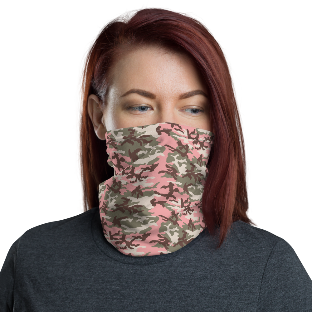 Default Title Subdued Pink Camo Neck Gaiter Masks by Design Express