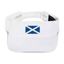 White Scotland Flag "Solo" Visor by Design Express