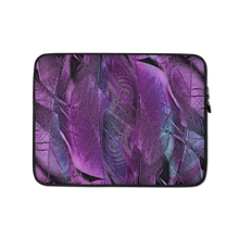 13 in Purple Feathers Laptop Sleeve by Design Express