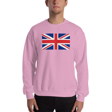 Light Pink / S United Kingdom Flag "Solo" Sweatshirt by Design Express
