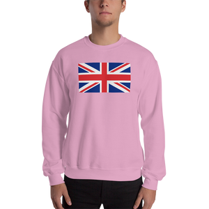 Light Pink / S United Kingdom Flag "Solo" Sweatshirt by Design Express