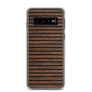 Samsung Galaxy S10 Horizontal Brown Wood Samsung Case by Design Express