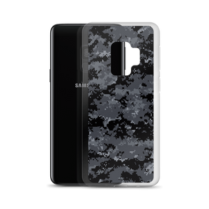 Dark Grey Digital Camouflage Print Samsung Case by Design Express