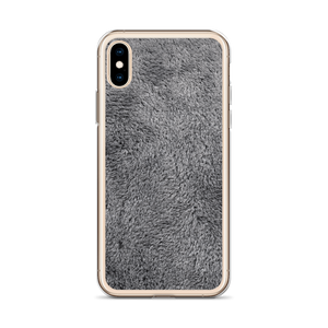 Soft Grey Fur Print iPhone Case by Design Express