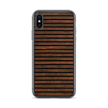 iPhone X/XS Horizontal Brown Wood iPhone Case by Design Express