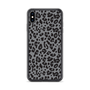 iPhone XS Max Grey Leopard Print iPhone Case by Design Express