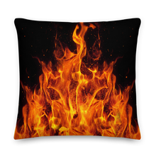 22×22 On Fire Square Premium Pillow by Design Express