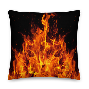 22×22 On Fire Square Premium Pillow by Design Express